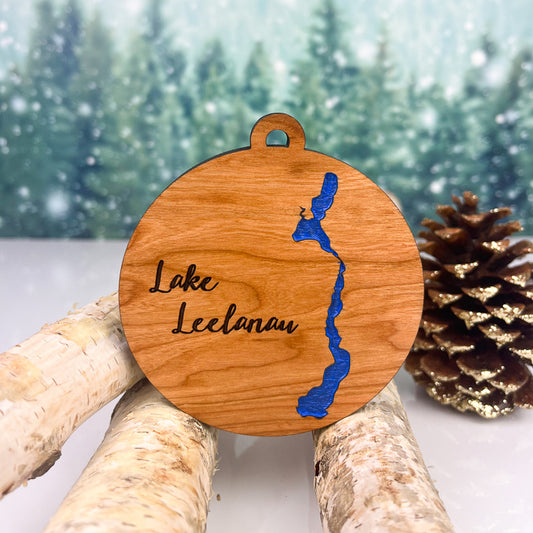 Michigan Lake Ornament, Lake Leelanau